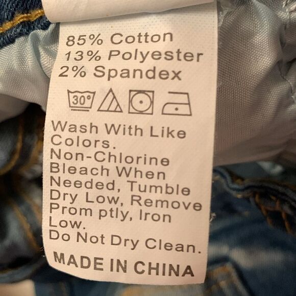 Women’s Classic High Rise Embellishment Pearl Pull On Denim Size XL - Picture 14 of 14